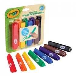 Image of My First Crayola™ Tripod Grip Markers - Single Box, 8 Colors