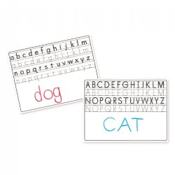 Double-Sided Dry-Erase Magnetic Letter Boards - Set of 10