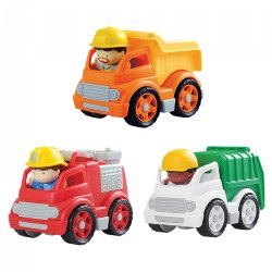Mini Wheels Combo with 3 Trucks and 3 People
