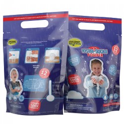 4 years & up. Looking for an easy and fun kid's science kit? Steve Spangler's Insta-Snow is a special mixture of powders in which you can have a snow day any day with this cool polymer powder! Just add water to the powder and watch it erupt into fluffy white "snow" in seconds! Kids won't believe their eyes! Let it dry and reuse it again and again. Teaches about the science of polymers, matter and its interactions and water absorption. Includes Insta-snow approx. 1 pound, measuring scoop® and an activity guide.