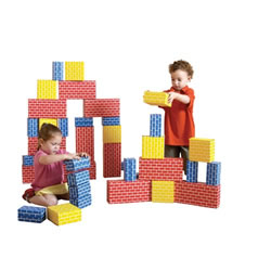 Image of Brick Block Large Building Set - 44 Pieces