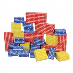 Brick Block Large Building Set - 44 Pieces