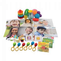 Encourage exploration and discovery with this infant kit. Designed to support the brain-based principles of "Learn Every Day™: The Program for Infants", this kit is full of multi-sensory materials that will support infants as they grow and develop.