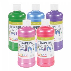 Sparkle Tempera 16 oz. Paints - Set of 5