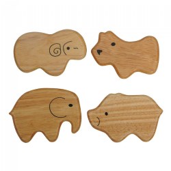 Soft Sounds Wooden Animal Shakers - Set of 4