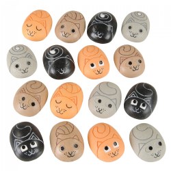 Categories Attribute Stones To Match and Sort - Set of 16