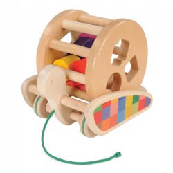 Snail Sort-Roller Wooden Pull Toy and Sorter All-In-One