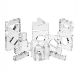 Clear Crystal Blocks - 25 Pieces