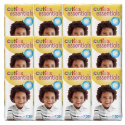 Cuties Diapers 12 Pack - Size 7 - 41 lbs. & up - 240 Diapers