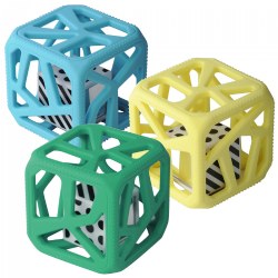 Chew Cube Teether Rattle - Set of 3