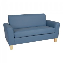Modern Vinyl Couch - Blue
