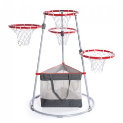 4-Hoop Basketball Play Set with Storage Bag