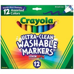 Crayola® 12-Count Classic Colors Washable Markers - Single Box