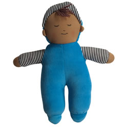 Image of Boy Kuddle Doll - Tan Skin Tone and Dark Hair