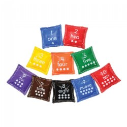 Bilingual Number Beanbags - Set of 10