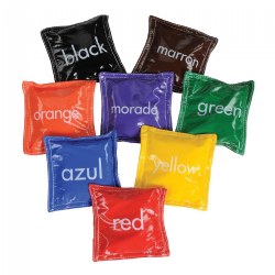 Bilingual Color Beanbags - Set of 8