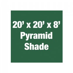 20' x 20' x 8' Pyramid Shade