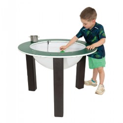 Image of 33" Portable Nature Bowl Preschool - Blue & Chocolate