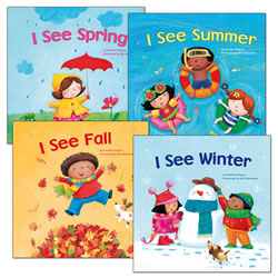 I See Books About Seasons and Weather with Rhymes - Set of 4