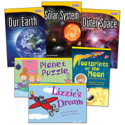 Outer Space Adventures Book Set for Young Readers - Set of 6