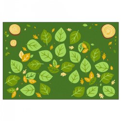 Falling Leaves 8' x 12' Carpet