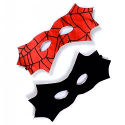 Reversible Red Spider/Black Bat Mask