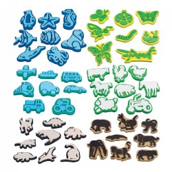 Image of Foam Jumbo Stampers with Animals, Sealife, Insects, and Transportation - 48 Pieces