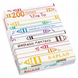 Washable Fine Tip Marker Class Pack - 200 Per Box