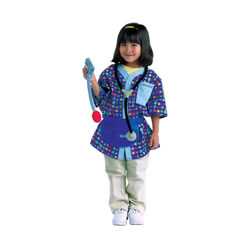3 - 6 years. No need for a second opinion when it comes to this adorable nurse's uniform. Costume comes complete with a convenient medical pouch that holds a stethoscope and blood pressure gauge. Pride in the community starts here with these everyday heroes. Developed specifically for the Child Care industry, the Community Helper Costume Collection promotes the ultimate in child safety and durability. Details are embroidered and the soft hats and plush accessories have a realistic appeal, without any hard surfaces or sharp edges. Each costume comes with a curriculum of activities. Machine washable and dryable.