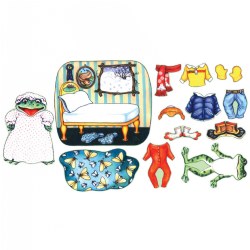 Freddy Frog Soft Felt Set for Interactive Reading and Storytelling - 14 pieces
