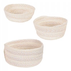 Fabric Nesting Baskets - Set of 3