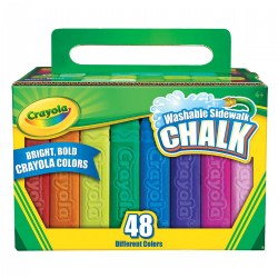 Image of Crayola® Washable Sidewalk Chalk - 48 Different Colors - Single Box