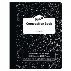 Wide-Ruled Composition Notebook 100 Sheets