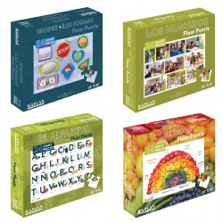 Image of Spanish & Bilingual 24-Piece Floor Puzzles