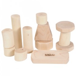 Bambino Wooden Shape Branch Blocks  - 12 Pieces