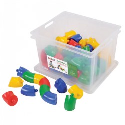 Roll 'N Twist Jumbo Manipulative Set - 60 Pieces