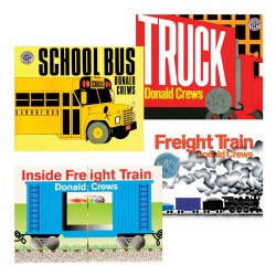 Donald Crews Vehicles and Trains Board Books - Set of 4