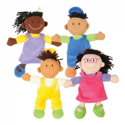 Ethnic Soft Dolls - Set of 4