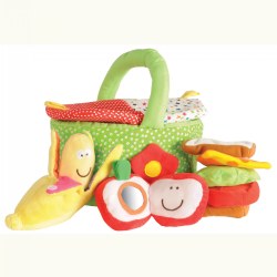 Picnic Lunch Food Set with Storage Basket