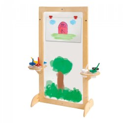 Image of See-Thru Easel with Attached Paint Cup Holders