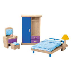 3 years & up. Neo style is specially designed in fun, bright colors. The combination of a bed, dressing table, bedside lamp and wardrobe go together to make up this complete furniture set. The color and design of each item, including the pillow and mattress, match those that can be found in any child's bedroom. It is great sizes for little hands. Colors may vary.