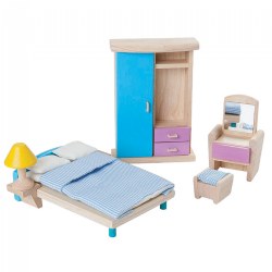 3 years & up. Neo style is specially designed in fun, bright colors. The combination of a bed, dressing table, bedside lamp and wardrobe go together to make up this complete furniture set. The color and design of each item, including the pillow and mattress, match those that can be found in any child's bedroom. It is great sizes for little hands.