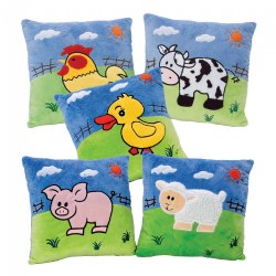 Farm Animal Pillows - Set of 5