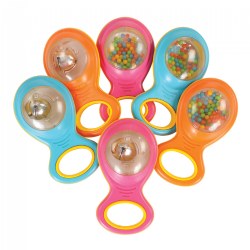 Easy to Grip Baby Beads and Bell Shakers - Set of 6