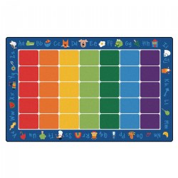 Image of Fun with Phonics Rectangle Carpet 7'6" x 12'