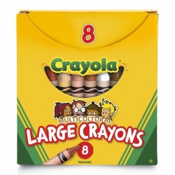 Crayola® 8-Count Multicultural Crayons - Large - Single Box