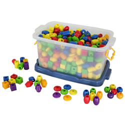 Jumbo Lacing Beads - 360 Pieces