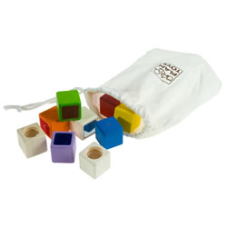 Multicolor Wooden Discovery Blocks Manipulatives