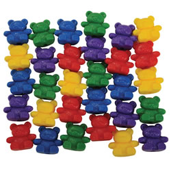 Papa Bear Colorful Counters - Set of 30