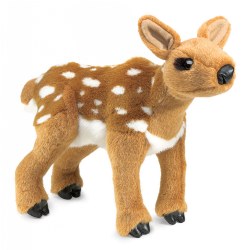 Fawn Hand Puppet with Movable Head and Front Paws